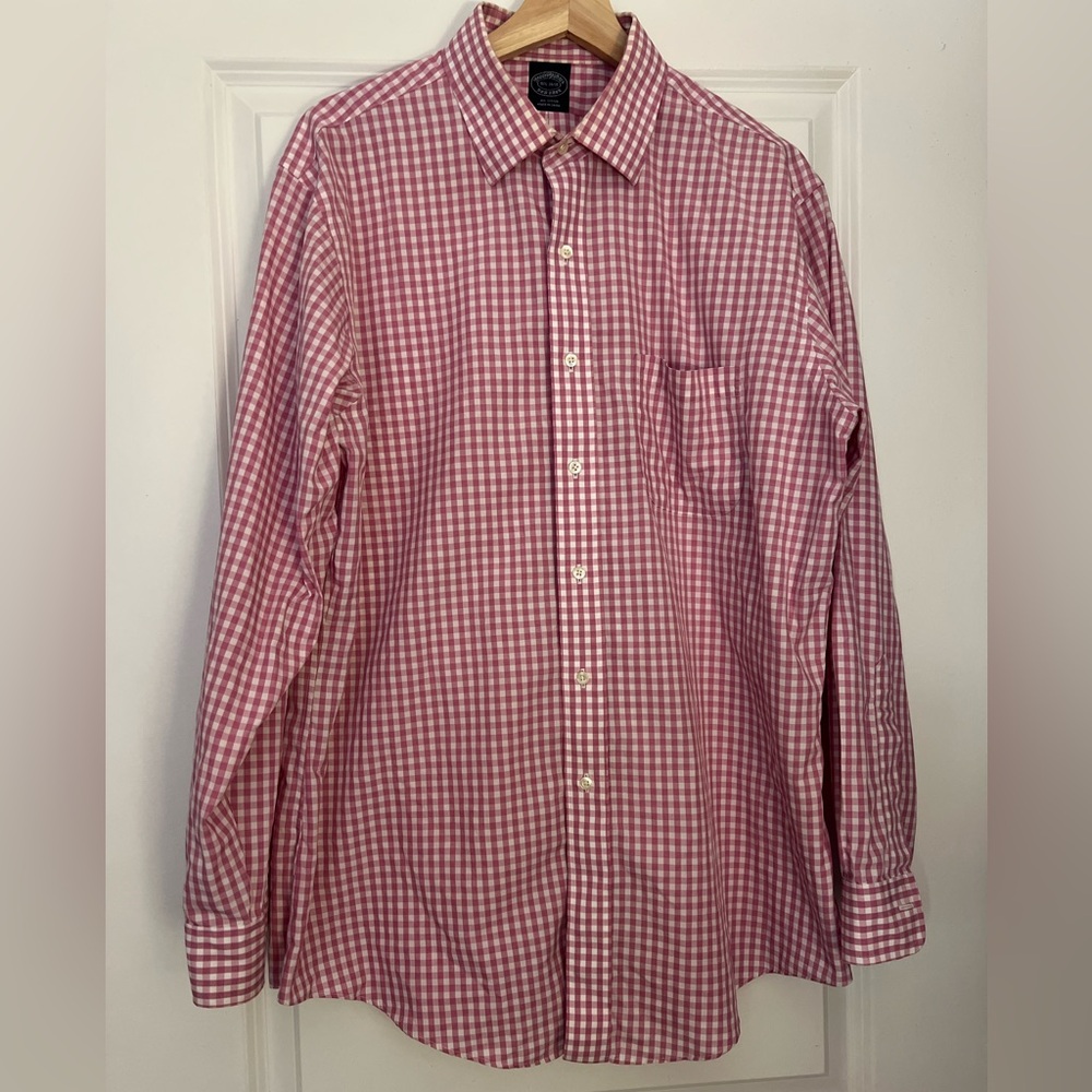 Brooks Brothers Red Gingham Dress Shirt
